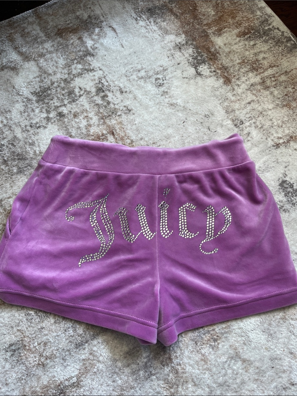 Juicy Couture Lilac Velour Shorts